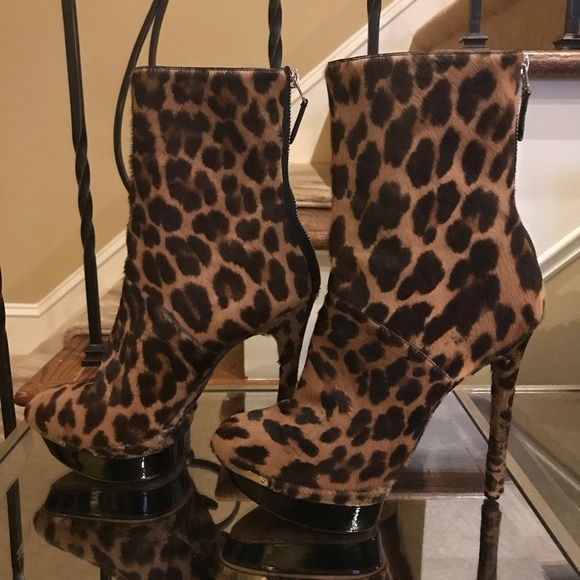 Brian Atwood Shoes - Brian Atwood cheetah hair boots